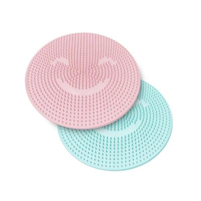 China Viable Viable Back Massager Rub Back Foot Wash Brush Silicone Foot Washing Brush Foot Massager Machine Bath Foam Silicone Mat for sale