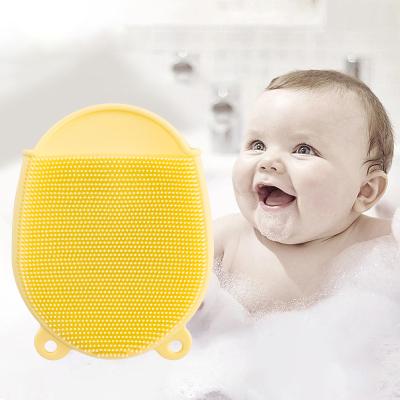 China New Viable Baby Kids Dual-Use Silicone Scrub Dry Towel and Shampoo Wet Brush Dual-Use Kids Scrub Mud Scrub Magic Wholesale for sale