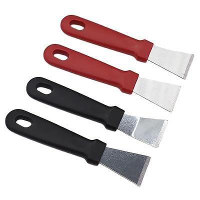 China Sustainable Household Stainless Steel Spatula Kitchen Chain Hood Cleaning Scraper Decontaminating Spatula for sale