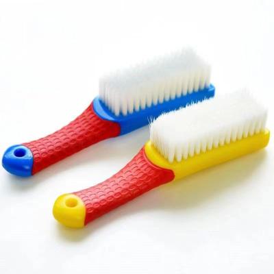 China Durable Soft Nano Shoe Brush Plastic Hair Household Cleaning Hard Hair Long To Handle Silicone Washing Shoes Clothes Hair Brush for sale