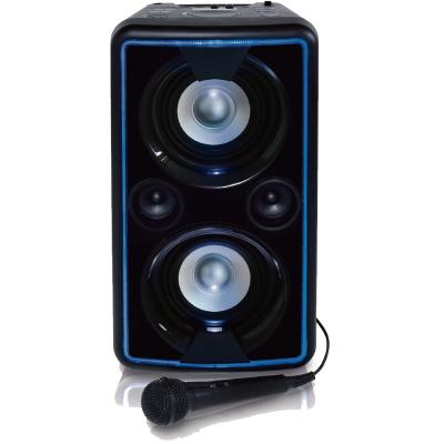 China Small Moq PORTABLE Portable Party Speaker RGB Usb, 2 Stereo Aux Players. Mic Jack Outdoor Tws True Wireless Party Speaker Karaoke for sale