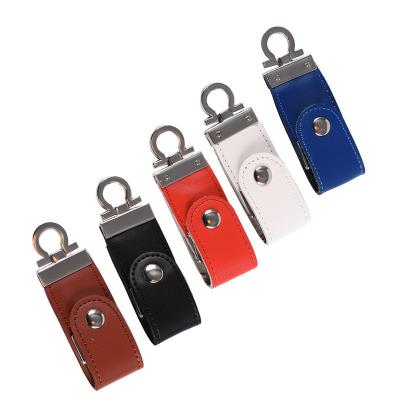 China design gift portable style set led flash chip class A Leather USB Flash Drive 16GB Gigabyte Pendrive Memory 64 USB for sale