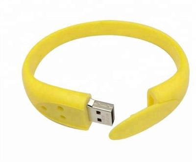 China Promotion\business\USB 2.0 silicone custom logo pendrive wristband 16GB 32Gb school\office 64 Gb usb flash drive wristband for sale