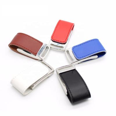 China Custom Personalized Promotional Leather Fast Speed ​​Data Saving Business USB Flash Drive 16gb No Case for sale