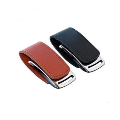 China Leather Logo Printed Usb Flash Drive Full Capacity 8GB 16GB 32GB Quakeproof / Waterproof Memory Disk 64GB 128GB for sale