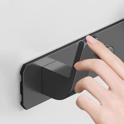 China Best Price Aluminum Alloy Sustainable Wall Mounted Coat Hook Universal Hooks Logo Clothing Hook Customized Black And White Clothes Hook for sale