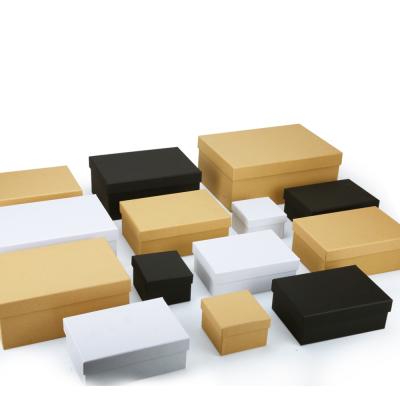 China NEW Recyclable Packaging Big Sales White Cardboard Gift Boxes With Lid In Different Size for sale