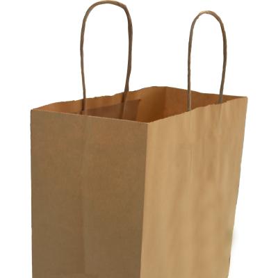 China Custom Recyclable Factory Kraft Paper String Bag With Your Own Logo Paper Bags For Clothes for sale