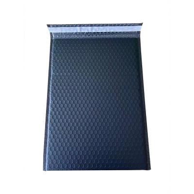 China Shock Resistance Matte Black Mailer Bag Plastic Bubble Padded Mailing Envelopes Express Mailer Poly Bag for sale