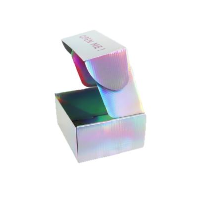 China Recyclable High Quality Custom Logo Gift Box Packing Holographic Box for sale