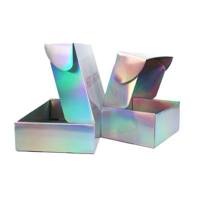 China Recyclable High Quality Custom Logo Gift Box Packing Holographic Box for sale