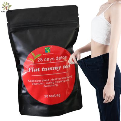 China 28 Days Herbal Green Detox Organic Chinese Tea Lose Thin Tea Bags Organic Fat Belly China Tea for sale