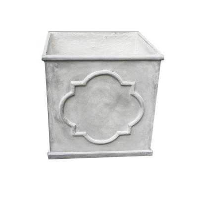 China Eco-Friendly Outdoor Concrete Pot Cement Corrosion Resistance Tall Tree Planter Antique Style Docarative For Wholesale for sale