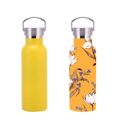 China LOW MOQ 5pcs 5D Pattern Wall Thermos Stainless Steel Customized PORTABLE UV Printing Double Insulated Water Bottle Flask for sale