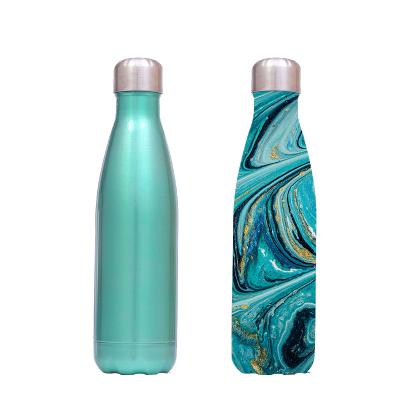 China Sustainable Water Bottle 500ml Custom Drinks Sublimation Bottles Stainless Steel Vacuum Insulated Water Bottle for sale