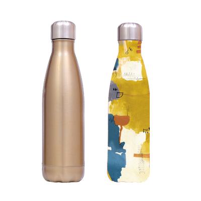 China Wholesale 1l Stainless Steel Metal Viable Matte Black Reusable Insulated Thermal Water Bottle With Custom Logo for sale