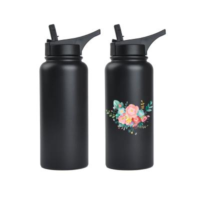 China PORTABLE Multiple Stocked Colors Customized 304 Stainless Steel Water Bottle Double Wall Wide Mouth Vacuum Flask for sale