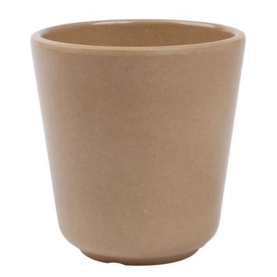 China Sustainable Biodegradable Straw Husk Coffee Cup Green Broken Resistant Cups Bamboo Fiber Rice for sale