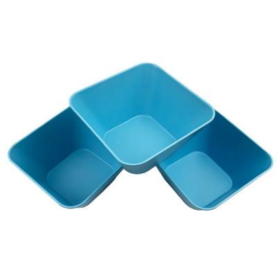 China Solid Color OEM Disposable Bamboo Fiber Tableware Custom Printing Green Degradable Wholesale Bowl for sale