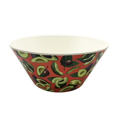 China Saland Sustainable Biodegradable Healthy Bowl Reusable Bamboo Fiber Bowl for sale