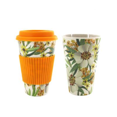 China Sustainable Fashion Portable Biodegradable Bamboo Fiber Cup for sale