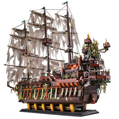 China Building Toy Mold King 13138 The Flying Dutchman building block legoing DIY MOC boat set creator block for kids for sale