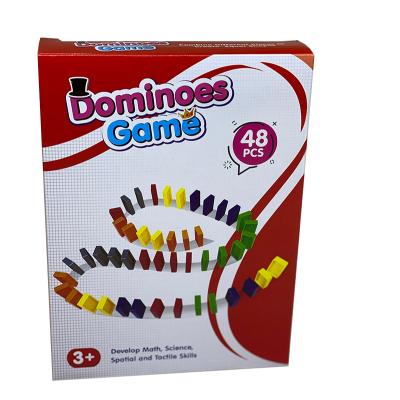 China PS plastic top sale guaranteed quality neat price the new domino type destop fun games manufacture game for sale