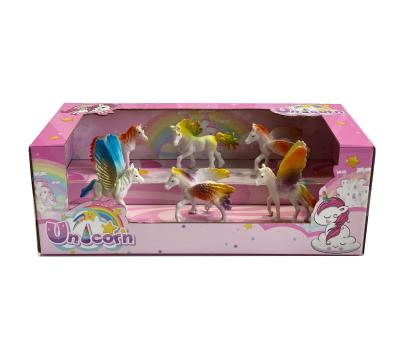 China Exquisite Hand Print Color Retruth Unicorns Gifts for Girls and Boys Good Quality Amazon Selling Cheap Kids Plastic Toys Collectible PVC Toys for sale