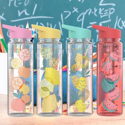 China Wholesale Custom Viable Free Plastic Water Bottle Drinkware Flypeak Outdoor Sport BPA Free Plastic Fruit Juice Bottles for sale