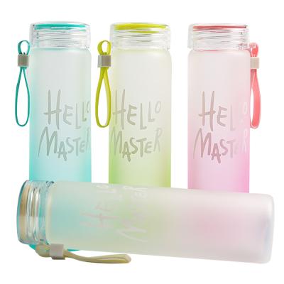 China Flypeak Amazon Glass Bottle 16oz Manufacture Borosilicate Glass Viable Hot Selling Water Bottle With Custom Logo for sale