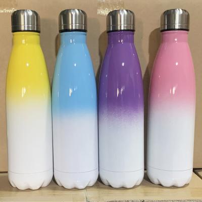 China Flypeak 500ml Sublimation Water Bottle Stainless Steel Viable Blanks Insulated Vacuum Double Wall Water Bottle For Sublimation for sale