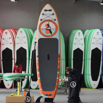 China Warehouse Non-Slip European Stock Light Up Paddle Board Inflatable Standup Surfboards for sale