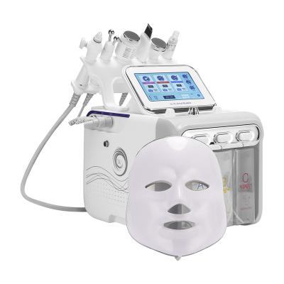 China Skin Tightening OEM ODM Customized Hydrogen Oxygen Pump Bubbles 7 Colors Small Mask Beauty Device Atmospheric Skin Management Machine for sale