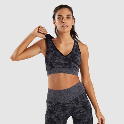 Китай Breathable Low Moq Yoga Wear Camouflage Seamless Yoga Set In Running Yoga Legging Clothes продается