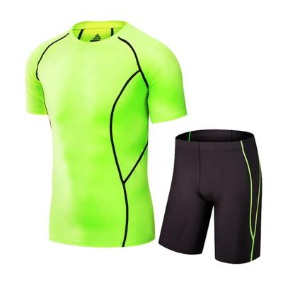 China Breathable High Quality Customized Workout Sets Men's Gym Wear Shorts And T Shirts Fitness Shorts Set en venta