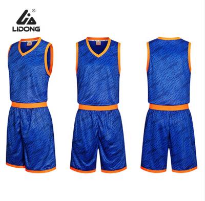 Китай Cheap 90% Polyester Basketball Tank Top College Uniform Breathable Custom Design Basketball Clothing Set продается