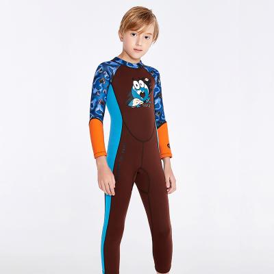 China Wholsale Custom Antibacterial Wetsuit 50+ UPF Long Sleeves Boys Girls Kids Rash Guards Swimsuit for sale