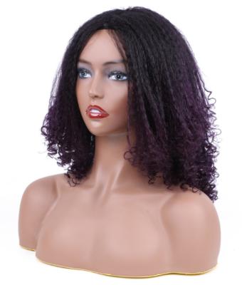 China 150g 12inch Synthetic Short Curly Curl Afro Wave Dreadlock Wig Single Color For Black Women Synthetic Dreadlock Hair Wigs for sale