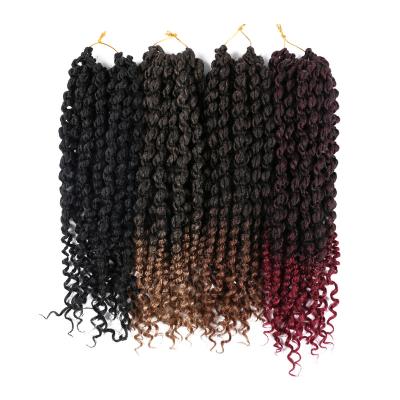 China Wholesale new products synthetic hair and 2021 spring sale water wave crochet hair passion twist crochet hair crochet braiding hair clip for sale