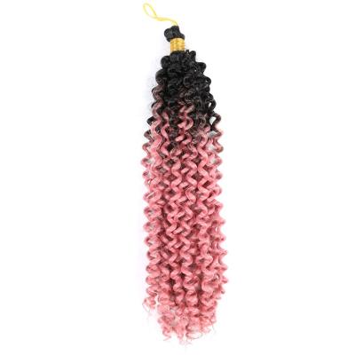 China I-Tip Hair 14inch Water Wave Big Flowing Good Quality Synthetic Curly Braiding Hair Braiding Hair for sale