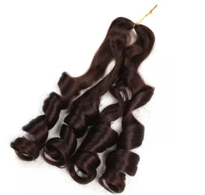 China good quality big stock U-tip hair synthetic loose wave crochet braiding hair for sale