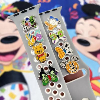 China CLASSIC Custom Hard Enamel Band Charms For Apple Watch Band Cute Cartoon Watch Band Charms for sale