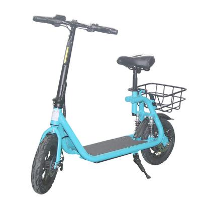 China EU 12 Inch 350W Adult Aluminum Alloy Foldable With Seat Cheap Scooter for sale