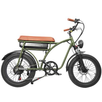 China Aluminum Alloy 48V 10Ah 500WRear Wheel Motor Electric Bicycle Ebike E Bike Mountain Fat Tire Brushless Electric Bike for sale