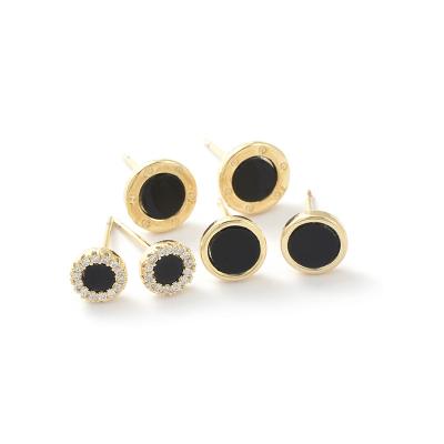 China CLASSIC Women's Earrings Set For Women Fashion Jewelry Bohemian Zircon Roman Numerals Stud Earrings for sale