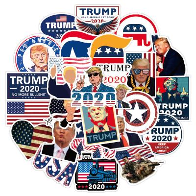 China Cheap 2020 USA Presidential Election Sticker Trump Defender Gear Car & Luggage & Face Stickers A Set of 50 Sheets for sale