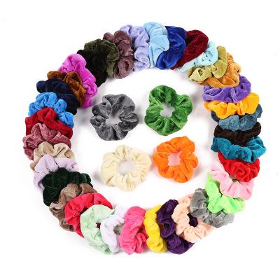 China Amazon Newest 2020 Hot Sale 40pcs/bag Women Accessories Girls Hair Scrunchies Cheap Wholesale for sale