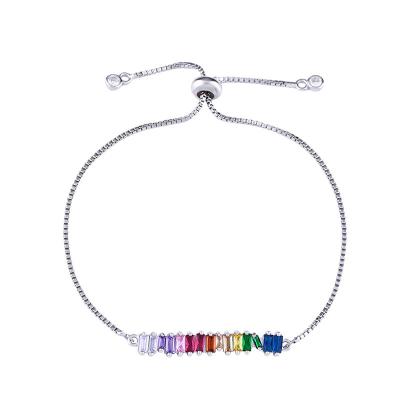 China Trendy Ornaments Gem Bracelet Adjustable Ladies MUSI FASHIONABLE Simplicity Jewelry Colorful Stretch Bracelet for sale