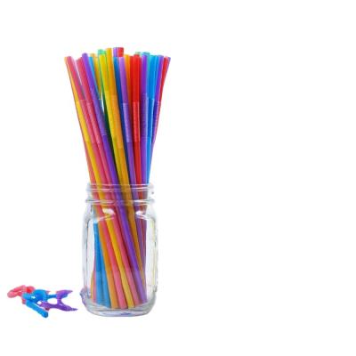 China Eco-friendly Plastic Disposable Juice Bubble Straw Food Grade Drinking Straw Minimalist Tea Straw for sale