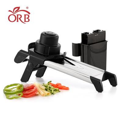 China Sustainable Kitchen Ss V Replaceable Blades Manual Slicer Mandoline for sale